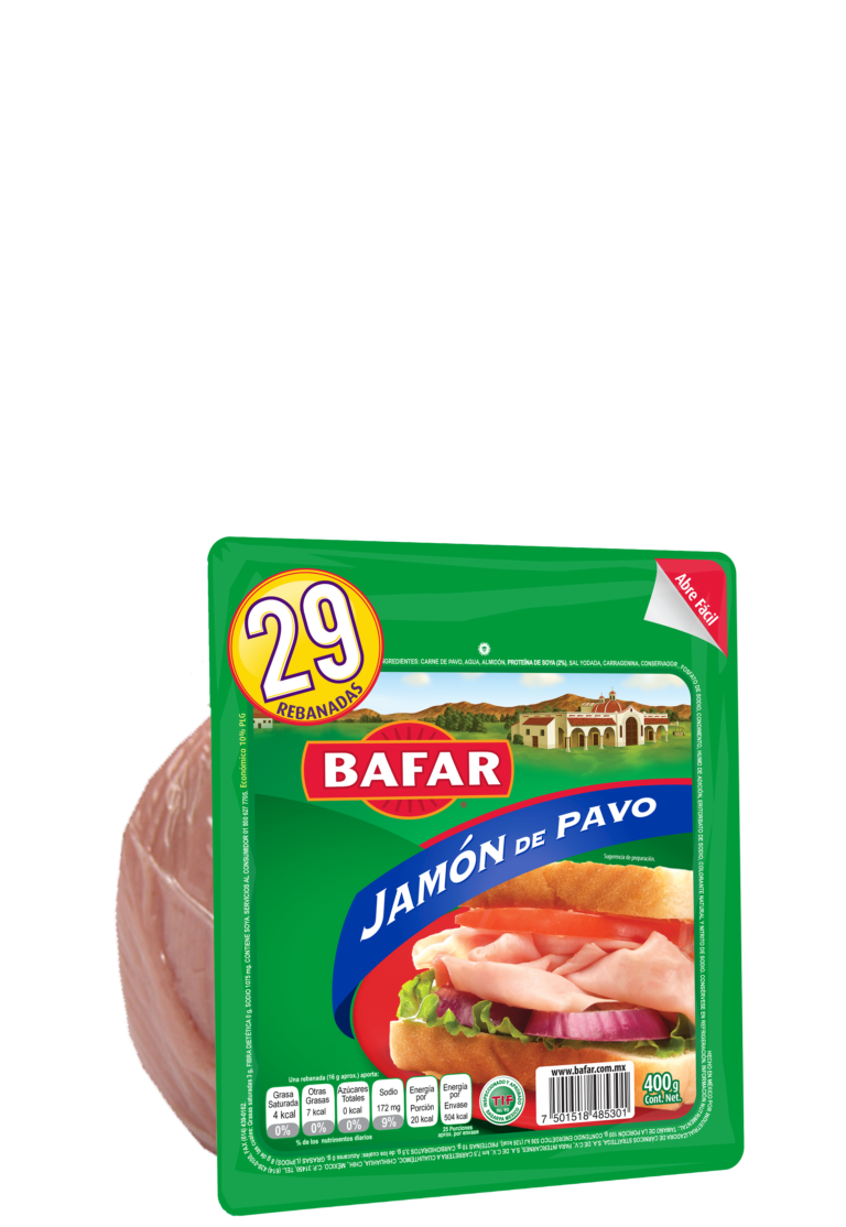 Jamón de Pavo 400 g | Bafar