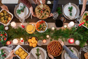 Tips para incluir snacks sanos en la cena de navidad