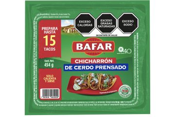 Chicharrón de cerdo prensado