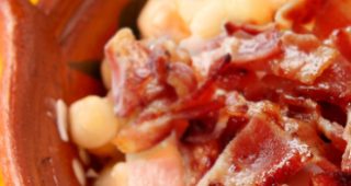 Esquites con tocino
