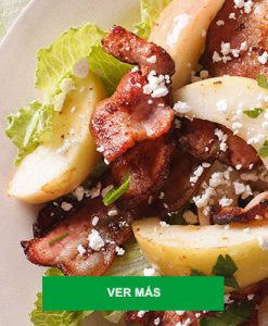 Ensalada fresca de tocino y manzana