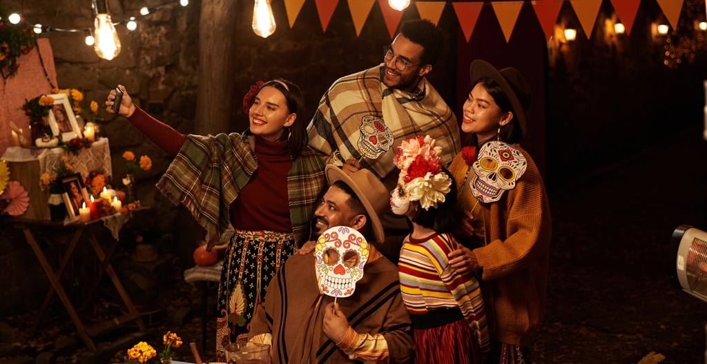 Día de Muertos en familia.
